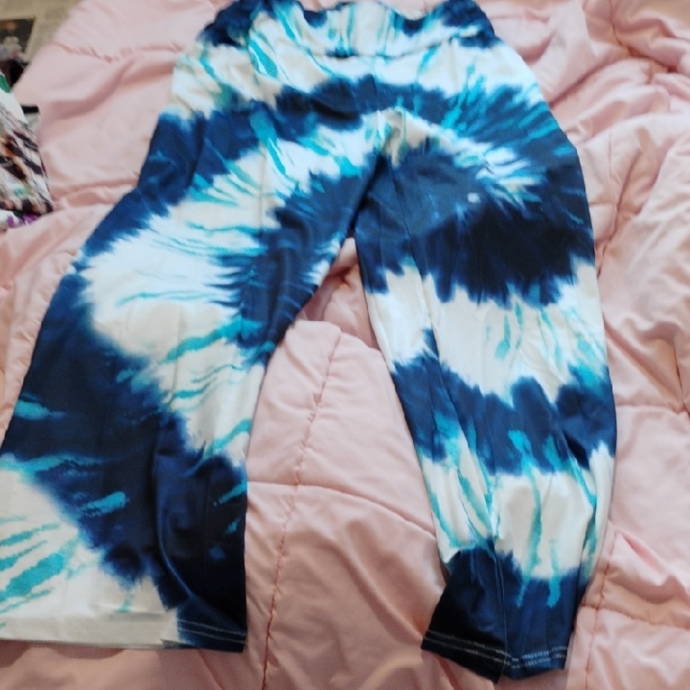 Blue Tie-Dye Kids Bottoms